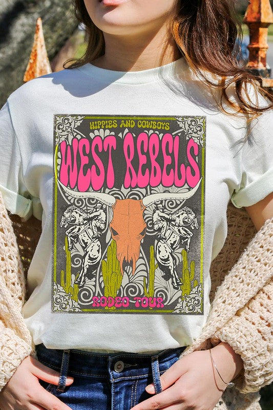 West Rebels Rodeo Tour Graphic T Shirts