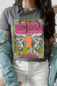 West Rebels Rodeo Tour Graphic T Shirts