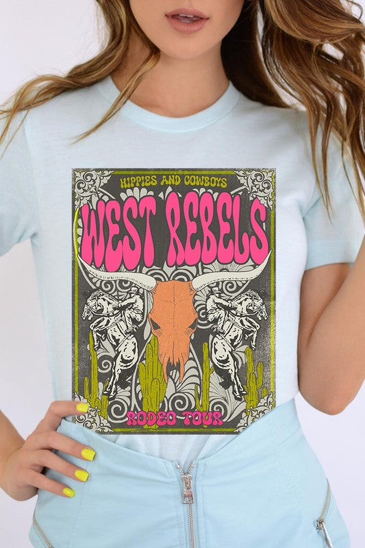 West Rebels Rodeo Tour Graphic T Shirts