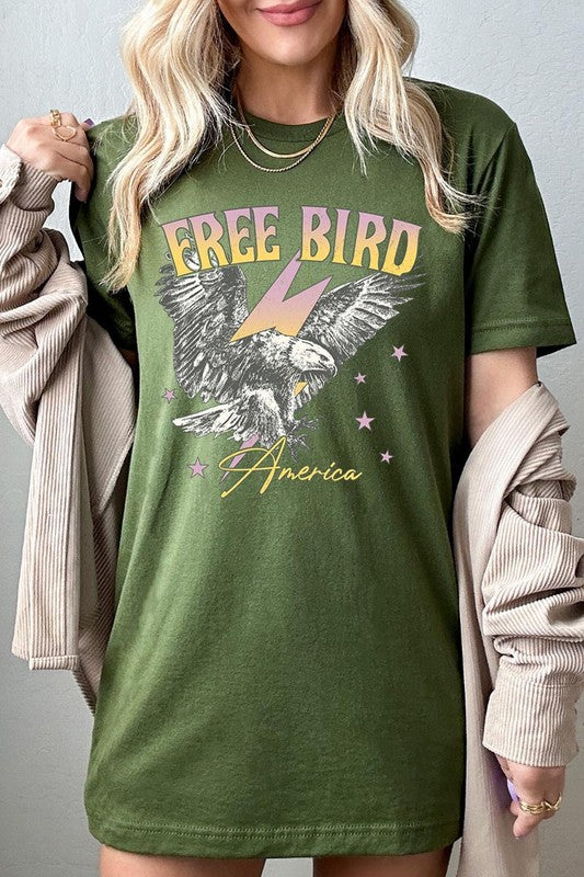 Free Bird America Graphic T Shirts