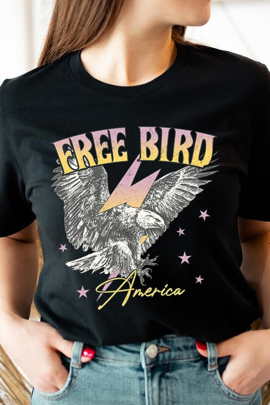 Free Bird America Graphic T Shirts