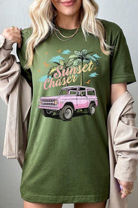 Sunset Chaser Bronco Graphic T Shirts