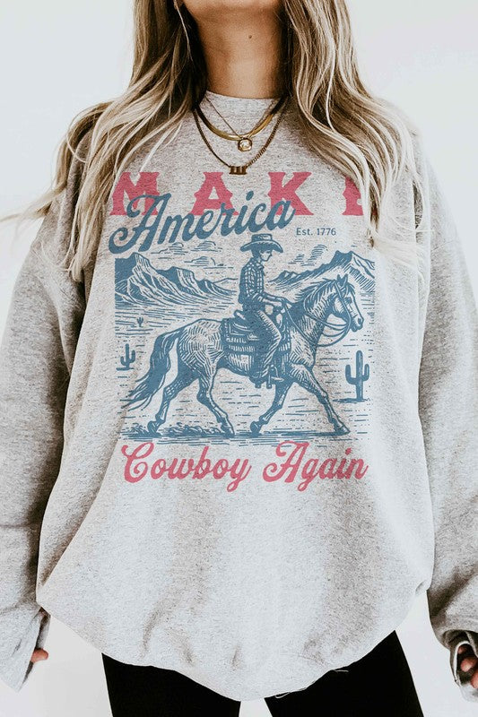 AMERICA COWBOY AGAIN GRAPHIC SWEATSHIRT