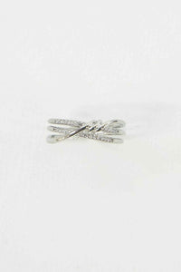 Intertwined Double Layer Adjustable Ring