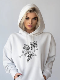 Small Town Girl Cowgirl Graphic Hoodie Sweatshirt