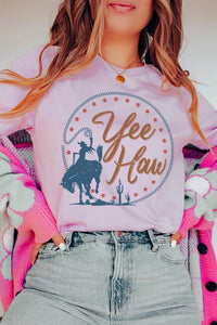 Yee Haw Cowgirl Graphic T Shirts