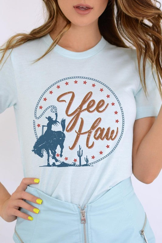 Yee Haw Cowgirl Graphic T Shirts