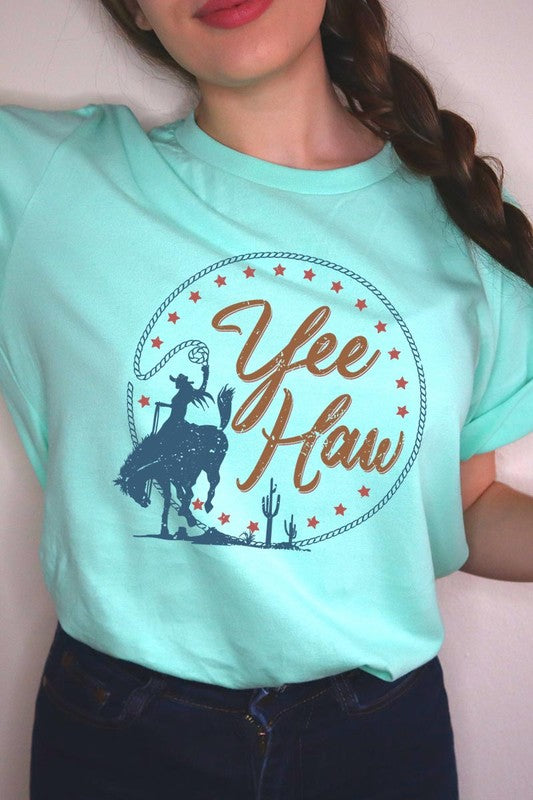 Yee Haw Cowgirl Graphic T Shirts