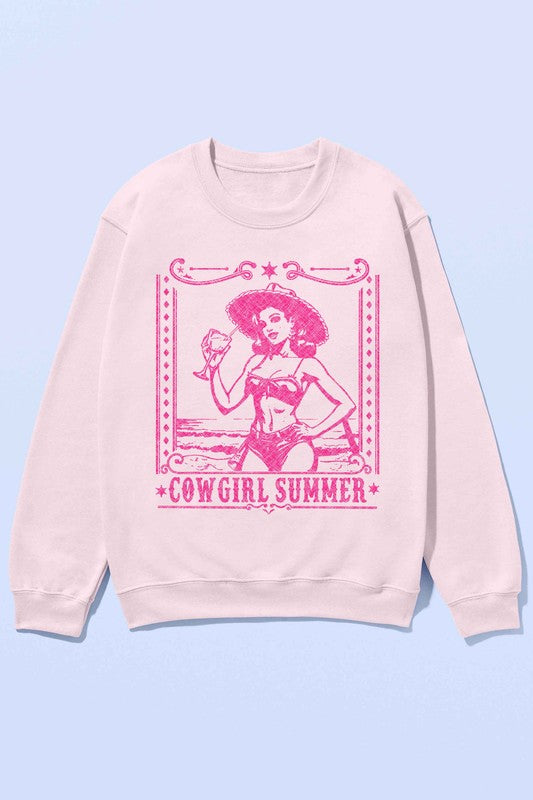 COWGIRL SUMMER WESTERN OVERSIZED SWEATSHIRT