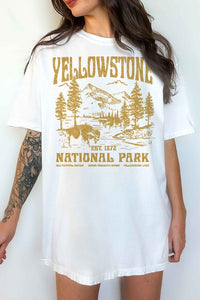 YELLOWSTONE NATIONAL PARK OVERSIZED GRAPHIC TEE