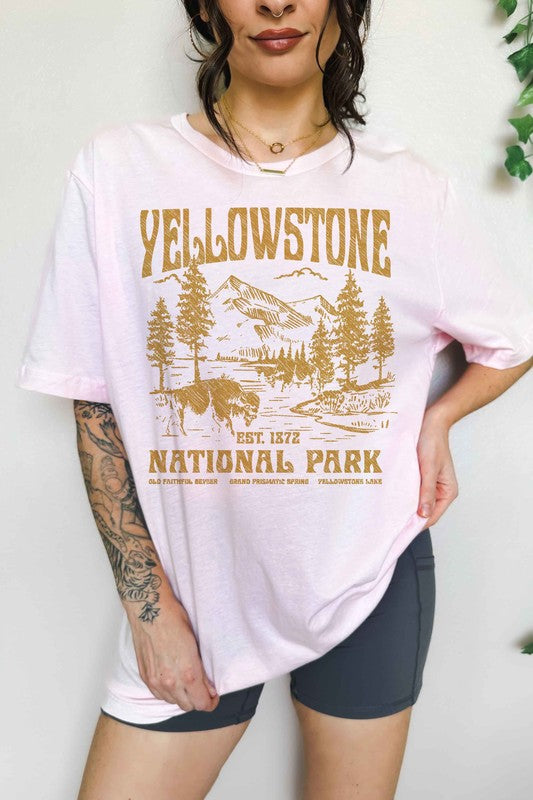 YELLOWSTONE NATIONAL PARK OVERSIZED GRAPHIC TEE