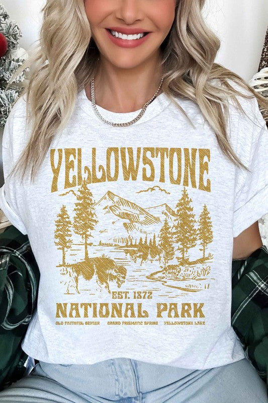YELLOWSTONE NATIONAL PARK OVERSIZED GRAPHIC TEE
