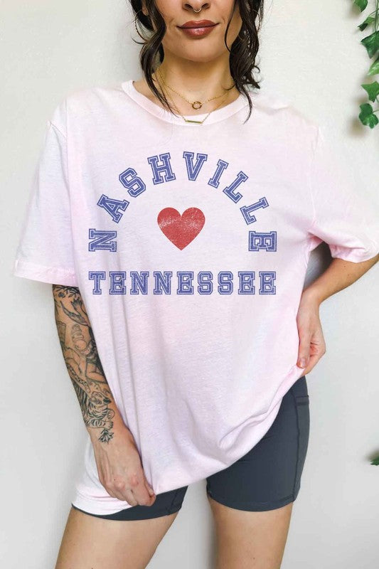 NASHVILLE TENNESSEE OVERSIZED GRAPHIC TEE