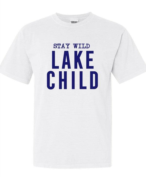 Stay Wild Lake Child Comfort Color Graphic Tee