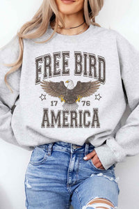 FREE BIRD AMERICA GRAPHIC SWEATSHIRT