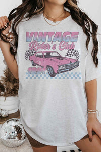 VINTAGE RIDERS CLUB RACING RACE CAR GRAPHIC TEE