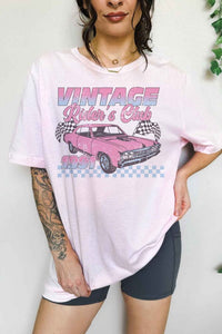 VINTAGE RIDERS CLUB RACING RACE CAR OVERSIZED TEE