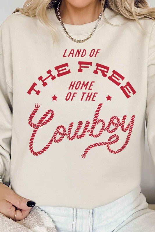 HOME OF THE COWBOY GRAPHIC SWEATSHIRT