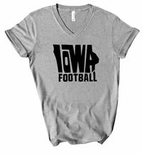 IOWA Football V-Neck Graphic Style Tee