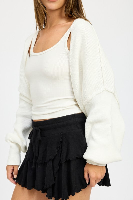 OVERSIZED SHRUG CARDIGAN SWEATER