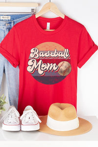 Game Day Baseball Mama Circle Graphic Tee