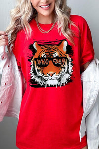 Tiger Who Dey Graphic Heavyweight Tee