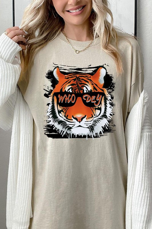 Tiger Who Dey Graphic Heavyweight Tee