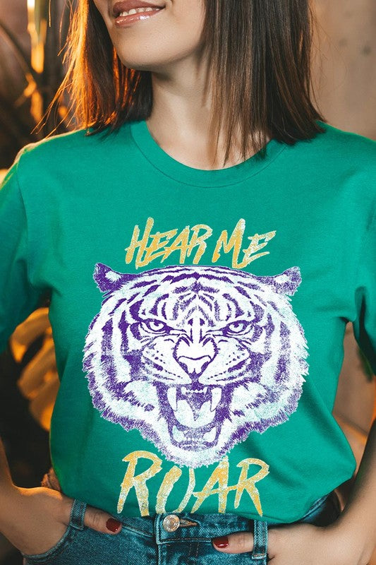 Hear Me Roar Tiger Graphic Tee