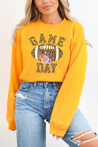 Gameday Fall Football Leopard Game Day Sweatshirt