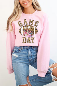 Gameday Fall Football Leopard Game Day Sweatshirt