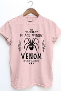 Pure Black Widow, Halloween Garment Dye Tee