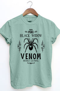 Pure Black Widow, Halloween Garment Dye Tee