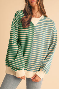 Colorblock Drop Shoulder Oversize Sweatshirt