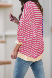 Colorblock Drop Shoulder Oversize Sweatshirt