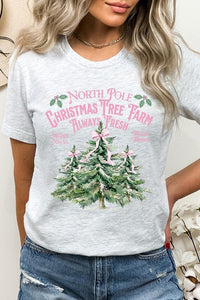 North Pole Christmas Tree Farm Graphic Tee