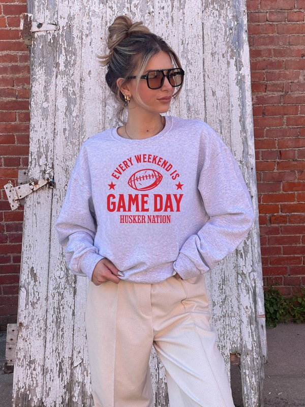 Every Weekend is Gday Huskers Graphic Sweatshirt