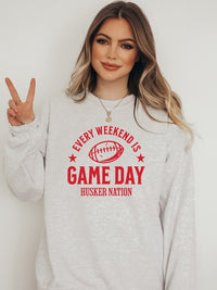 Every Weekend is Gday Huskers Graphic Sweatshirt