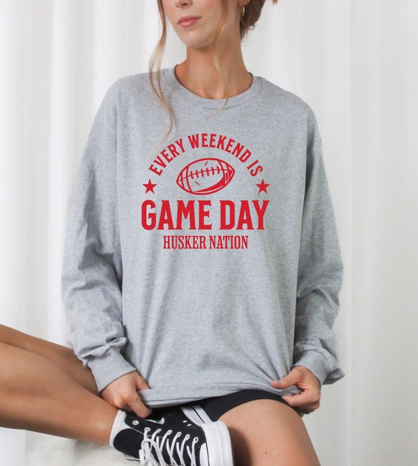 Every Weekend is Gday Huskers Graphic Sweatshirt