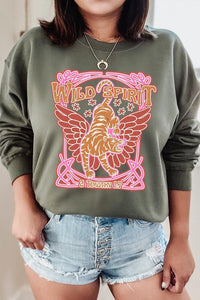 Wild Spirit 2 Timothy 1:7 Fleece Sweatshirts