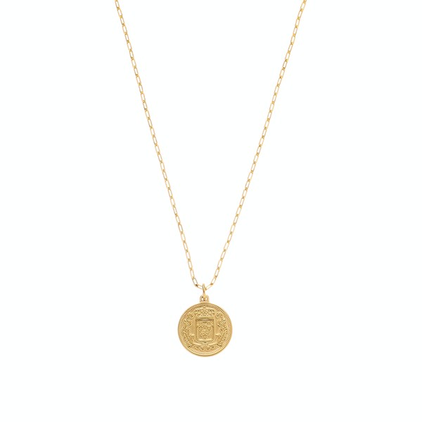 18k Gold Plated Coin Necklace