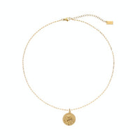 18k Gold Plated Coin Necklace