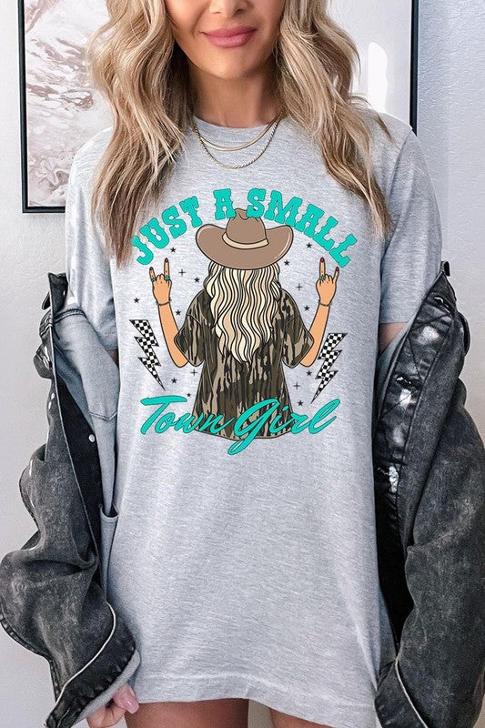 Just a small town girl Camo  Graphic Tee