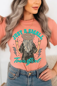 Just a small town girl Camo  Graphic Tee