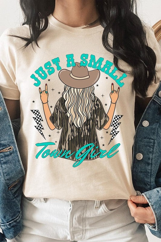 Just a small town girl Camo  Graphic Tee