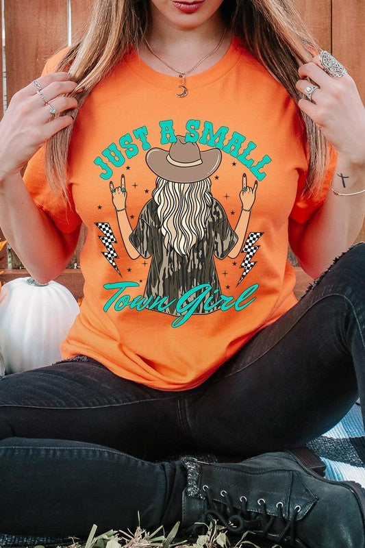 Just a small town girl Camo  Graphic Tee