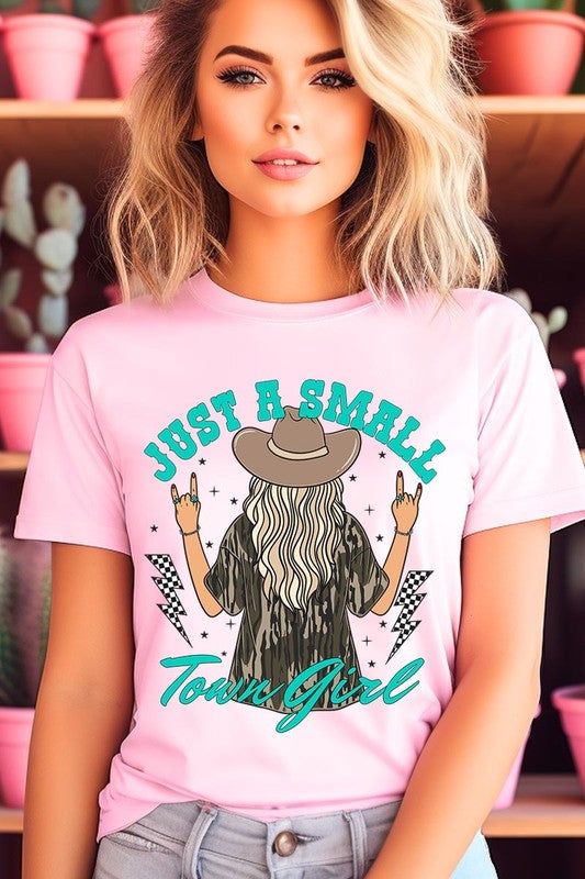 Just a small town girl Camo  Graphic Tee