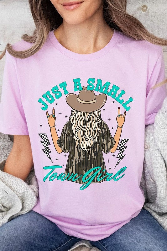 Just a small town girl Camo  Graphic Tee