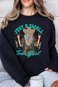 Just a Small Town Girl Camo Fleece Sweatshirts