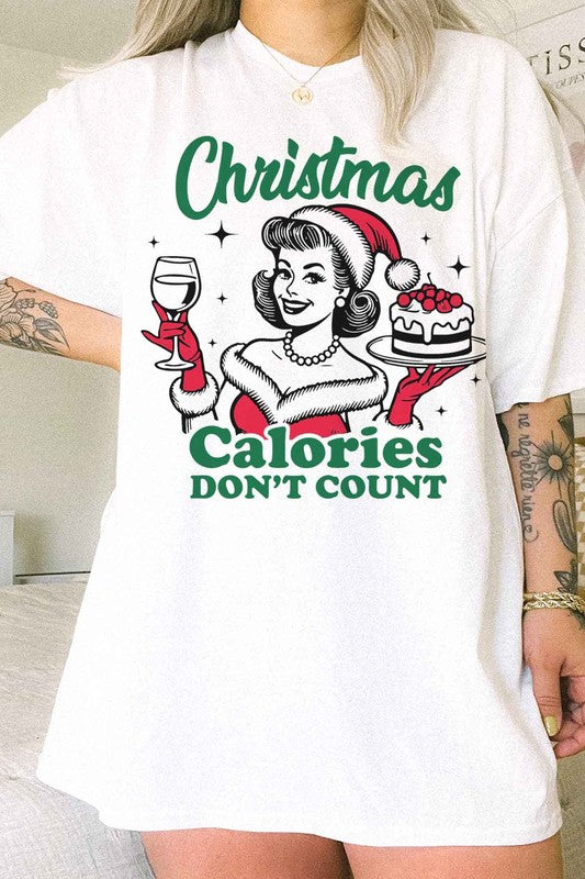 CHRISTMAS CALORIES DONT COUNT GRAPHIC TEE