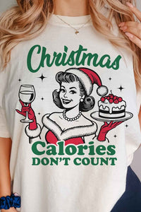 CHRISTMAS CALORIES DONT COUNT GRAPHIC TEE